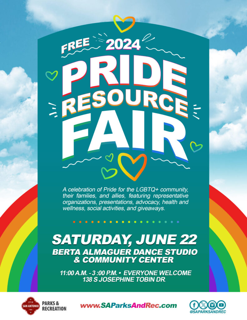Berta Almaguer Pride Resource Fair Thrive Youth Center